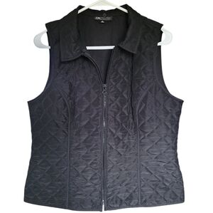I.N. Studio petite quilted zipper puffer vest Size PL